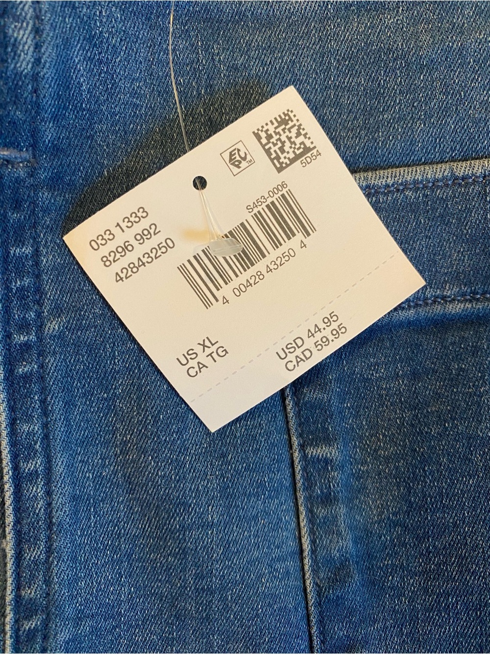 American Eagle Blue Denim Micro Shorts with Front Pockets - Picture 5 of 5